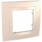 Рамка 1-постовая Schneider Electric Unica Basic кремовый/слоновая кость MGU2.002.559
