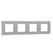 Рамка 4-постовая Schneider Electric Unica Basic слоновая кость MGU2.008.25