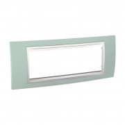 Рамка 6-модульна Schneider Electric Unica Plus морська хвиля/білий MGU6.106.870