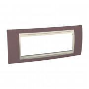 Рамка 6-модульная Schneider Electric Unica Plus лиловый/слоновая кость MGU6.106.576