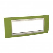 Рамка 6-модульна Schneider Electric Unica Plus фісташкова/слонова кістка MGU6.106.566