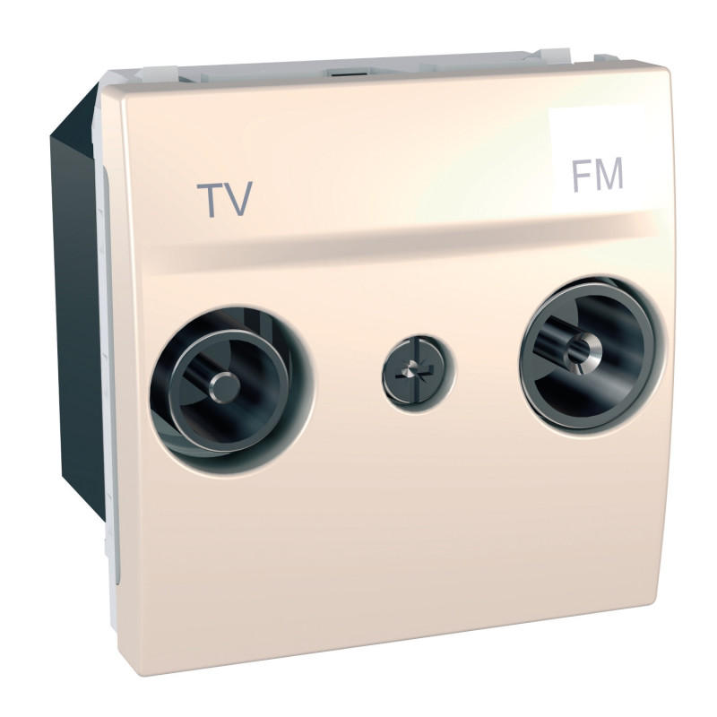 Розетка TV-FM оконечная Schneider Electric Unica слоновая кость MGU3.452.25