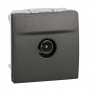 Розетка ТВ оконечная Schneider Electric Unica штыревой разъем графит MGU3.464.12