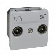 Розетка R-TV/SAT индивидуальная Schneider Electric Unica белый MGU3.454.18