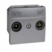 Розетка R-TV/SAT индивидуальная Schneider Electric Unica алюминий MGU3.454.30