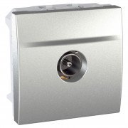 Розетка ТВ индивидуальная Schneider Electric Unica штыревой разъем алюминий MGU3.462.30