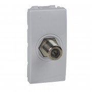 Розетка ТВ индивидуальная Schneider Electric Unica гнездовой разъем белый MGU3.468.18