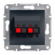 Аудиорозетка Schneider Electric Asfora пластик антрацит EPH5700171