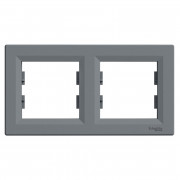 Рамка 2-постовая Schneider Electric Asfora горизонтальная пластик сталь EPH5800262