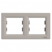 Рамка 2-постовая Schneider Electric Asfora горизонтальная пластик бронза EPH5800269