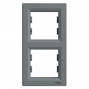 Рамка 2-постовая Schneider Electric Asfora вертикальная пластик сталь EPH5810262