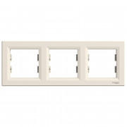 Рамка 3-постовая Schneider Electric Asfora горизонтальная пластик крем EPH5800323
