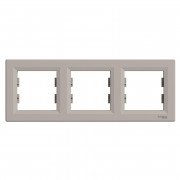Рамка 3-постовая Schneider Electric Asfora горизонтальная пластик бронза EPH5800369