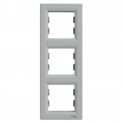 Рамка 3-постовая Schneider Electric Asfora вертикальная пластик алюминий EPH5810361