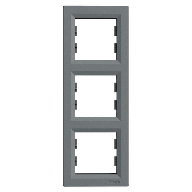 Рамка 3-постова Schneider Electric Asfora вертикальна пластик сталь EPH5810362