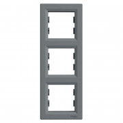Рамка 3-постовая Schneider Electric Asfora вертикальная пластик сталь EPH5810362