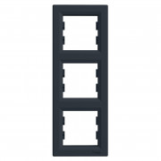 Рамка 3-постовая Schneider Electric Asfora вертикальная пластик антрацит EPH5810371