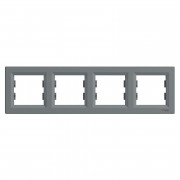 Рамка 4-постовая Schneider Electric Asfora горизонтальная пластик сталь EPH5800462