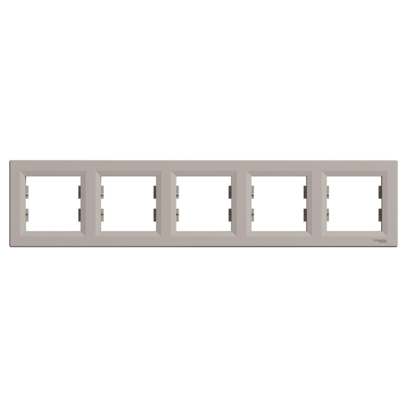 Рамка 5-постовая Schneider Electric Asfora горизонтальная пластик бронза EPH5800569