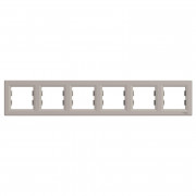 Рамка 6-постовая Schneider Electric Asfora горизонтальная пластик бронза EPH5800669