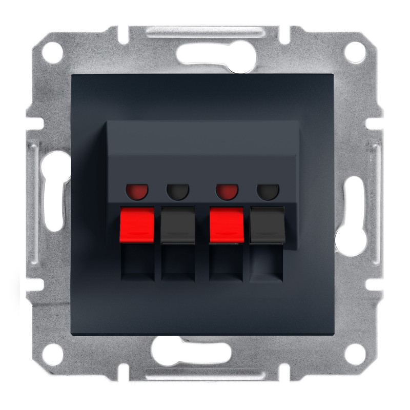 Аудиорозетка Schneider Electric Asfora пластик антрацит EPH5700171