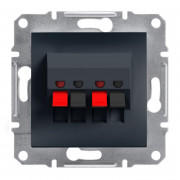 Аудиорозетка Schneider Electric Asfora пластик антрацит EPH5700171