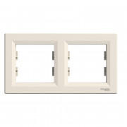 Рамка 2-постова Schneider Electric Asfora горизонтальна пластик крем EPH5800223