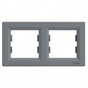 Рамка 2-постовая Schneider Electric Asfora горизонтальная пластик сталь EPH5800262