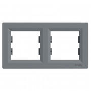 Рамка 2-постовая Schneider Electric Asfora горизонтальная пластик сталь EPH5800262