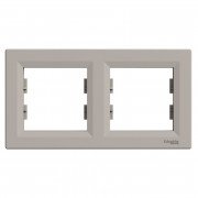 Рамка 2-постовая Schneider Electric Asfora горизонтальная пластик бронза EPH5800269