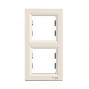 Рамка 2-постова Schneider Electric Asfora вертикальна пластик крем EPH5810223
