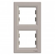 Рамка 2-постовая Schneider Electric Asfora вертикальная пластик бронза EPH5810269