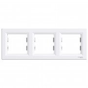 Рамка 3-постовая Schneider Electric Asfora горизонтальная пластик белый EPH5800321