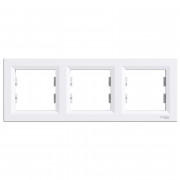 Рамка 3-постова Schneider Electric Asfora горизонтальна пластик білий EPH5800321
