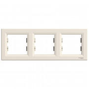 Рамка 3-постова Schneider Electric Asfora горизонтальна пластик крем EPH5800323