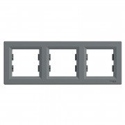 Рамка 3-постова Schneider Electric Asfora горизонтальна пластик сталь EPH5800362