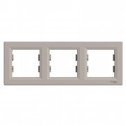 3-постова рамка Schneider Electric Asfora горизонтальна пластик бронза EPH5800369