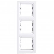 Рамка 3-постовая Schneider Electric Asfora вертикальная пластик белый EPH5810321