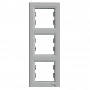 Рамка 3-постовая Schneider Electric Asfora вертикальная пластик алюминий EPH5810361