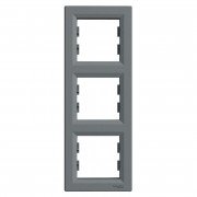 Рамка 3-постова Schneider Electric Asfora вертикальна пластик сталь EPH5810362