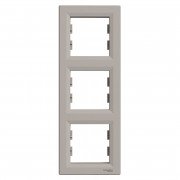 Рамка 3-постовая Schneider Electric Asfora вертикальная пластик бронза EPH5810369
