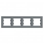 Рамка 4-постовая Schneider Electric Asfora горизонтальная пластик сталь EPH5800462