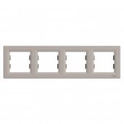 Рамка 4-постовая Schneider Electric Asfora горизонтальная пластик бронза EPH5800469