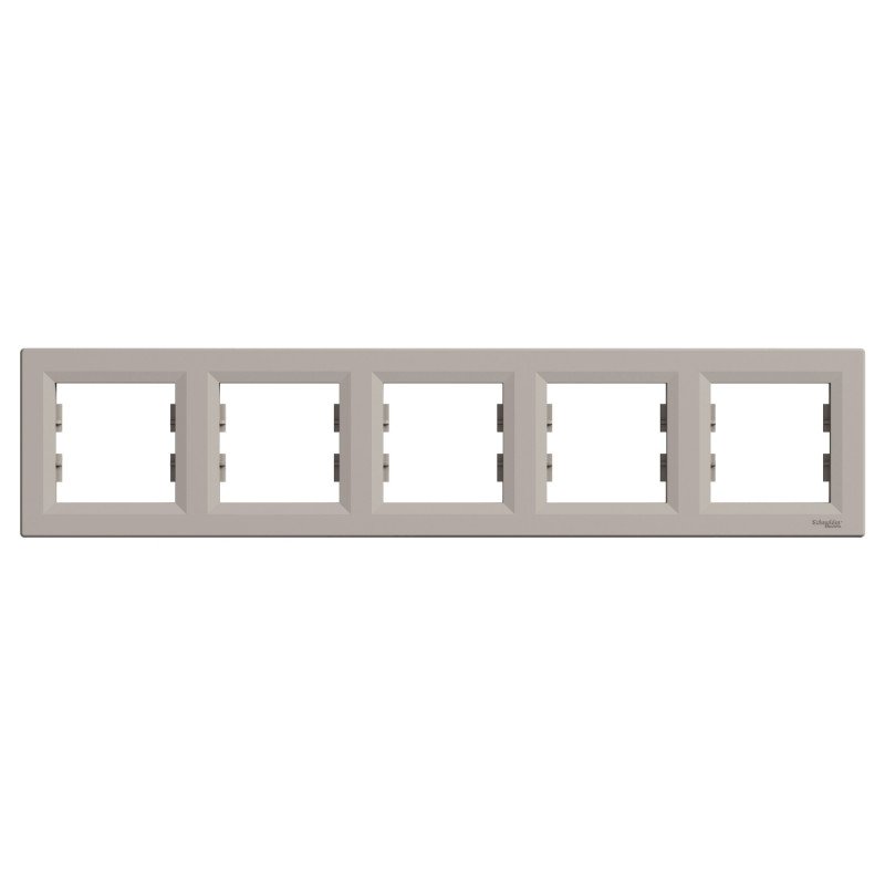 Рамка 5-постова Schneider Electric Asfora горизонтальна пластик бронза EPH5800569