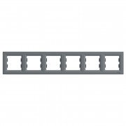 Рамка 6-постовая Schneider Electric Asfora горизонтальная пластик сталь EPH5800662