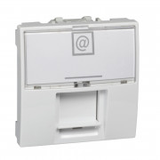 Компьютерная розетка Schneider Electric Unica RJ45 категория 6 FTP 2 модуля белый MGU3.417.18