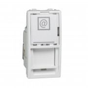 Компьютерная розетка Schneider Electric Unica RJ45 категория 6 FTP 1 модуль белый MGU3.416.18