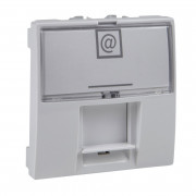 Компьютерная розетка Schneider Electric Unica RJ45 категория 6 UTP 2 модуля белый MGU3.415.18