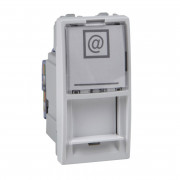 Компьютерная розетка Schneider Electric Unica RJ45 категория 6 UTP 1 модуль белый MGU3.414.18