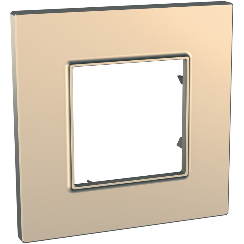 Рамка 1-постовая Schneider Electric Unica Quadro медь MGU6.702.56